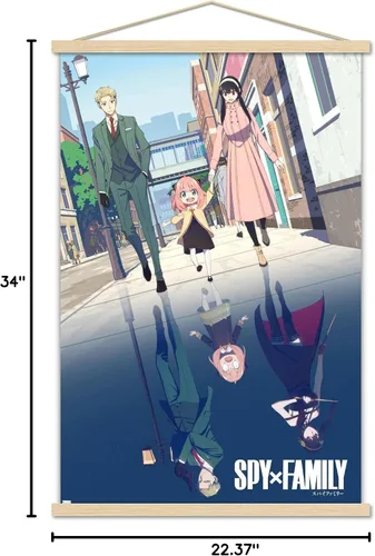 Miniatura 7 de Trends International Spy x Family - Póster de pared de arte familiar con llave, 22.37 x 34.00 pulgadas, paquete de impresión premium y colgador