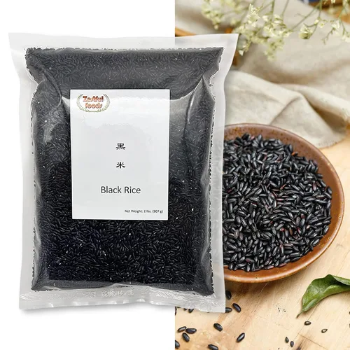 Miniatura 3 de Zestful Foods Arroz negro, grano entero, sin OMG, alto en fibra, bajo en azúcar, 2 libras, alternativa deliciosa y saludable al arroz blanco