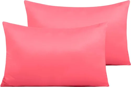 Miniatura 54 de NTBAY - Fundas de almohada de satén con cremallera, súper suaves y lujosas fundas de almohada Negro
