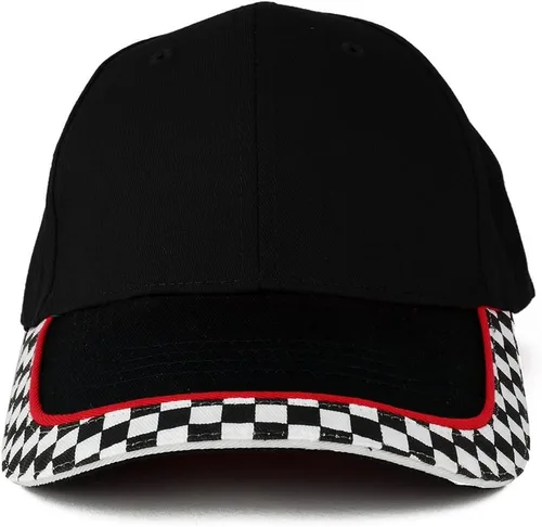 Miniatura 2 de Gorra de béisbol de sarga de algodón estructurada de perfil bajo con bandera de MC Racing