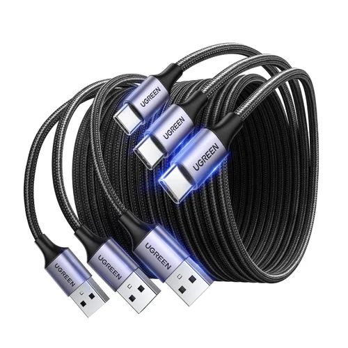 Miniatura 9 de UGREEN Cable USB a USB C, cable Carplay de automóvil USB A a tipo C, cable USB C trenzado de carga rápida compatible con iPhone 16/16 Plus/16