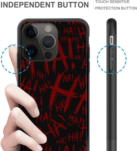 Miniatura 4 de Funda compatible con iPhone 14 Plus, Joker Laughter - Funda de teléfono para hombres y mujeres, cuatro marcos laterales, antideslizante, de silicona