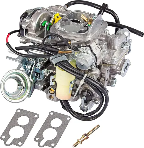 Miniatura 3 de Carburador de 2 barriles TOY-505 Compatible con camioneta To-yo-ta 22R Motor 1981-1987 con enchufe redondo 2.4L 2366cc 21100-35290 21100-35240