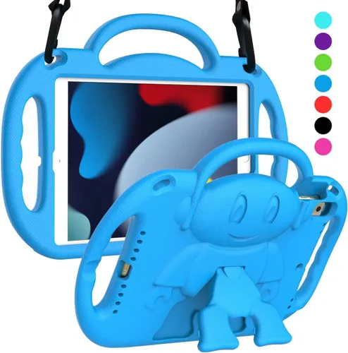 Miniatura 13 de SUPLIK Funda para niños para iPad de 9ª/8ª/7ª generación (10.2 pulgadas, 2021/2020/2019), Funda resistente a niños para iPad de 10.2" con asa