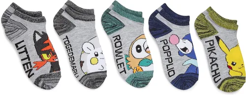 Miniatura 5 de Pokemon Paquete de 5 calcetines invisibles para niños