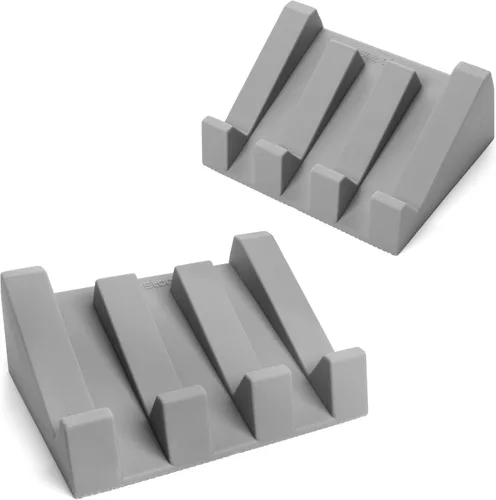 Miniatura 15 de Jabonera de silicona (patentada en EE. UU.) Portajabones autodrenante para barra de jabón para ducha, fregadero de baño, bandeja de jabón