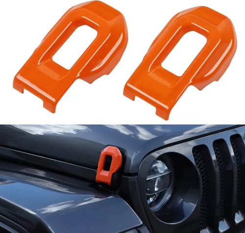 Miniatura 8 de Hoolcar Cubierta de soportes de cierre de capó para Jeep Wrangler JL JLU 2018-2021 y Gladiator JT 2020-2021, azul