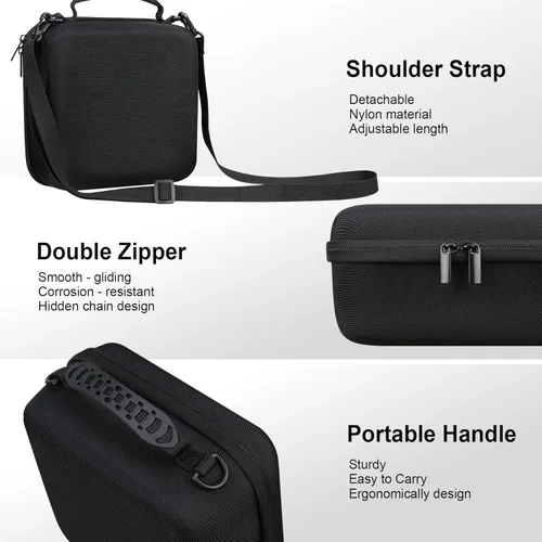 Miniatura 6 de RAIALL Estuche para cámara Canon EOS Rebel T7/R50/R50V/R100/R5/R6 Mark II/R7/R8/R10/RP/T6/Sony/Nikon D7500 Camera, estuche rígido de transporte