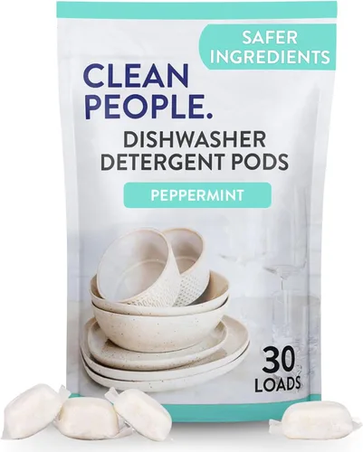 Miniatura 20 de The Clean People Cápsulas para lavavajillas – Corta la grasa y enjuaga con brillo reluciente – Sin residuos – Cápsulas para lavavajillas sin