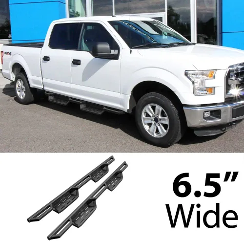 Miniatura 2 de HD Ridez Barra de acero híbrida basculante compatible con Ford F150 SuperCrew Cab 2015-2026 y F150 Lightning 2022-2026 y F-250 F-350 Super Duty