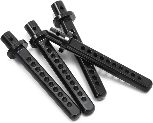 Miniatura 5 de 4 soportes de poste de cuerpo de aluminio para 1/10 RC Crawler Axial SCX10 (negro)