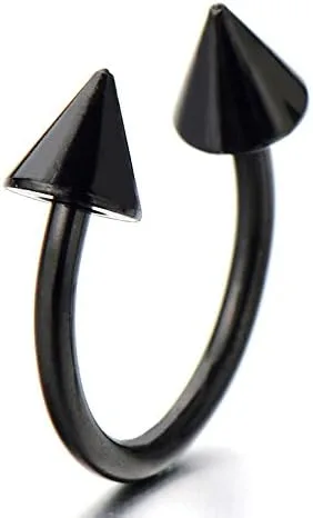 Miniatura 2 de Par de aretes con bisagras Arrow Huggie unisex para hombre y mujer