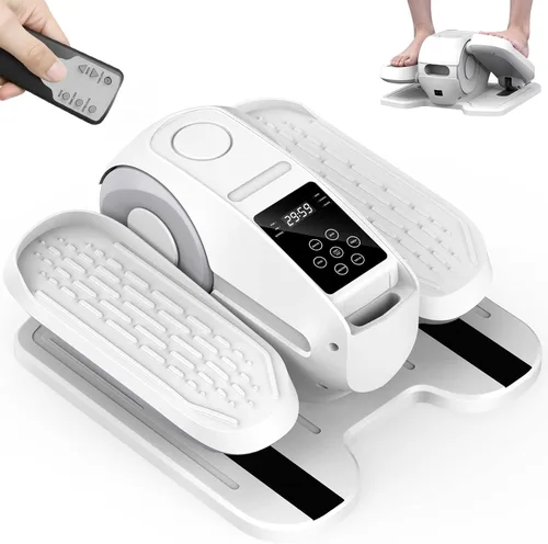 Under Desk Elliptical Exercise Machine, Elliptical Leg Exerciser as Seen on TV, 12 Speeds Leg Exerciser While Sitting for Seniors, Electric Seated
