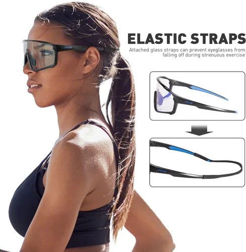 Miniatura 5 de KAPVOE Gafas de ciclismo fotocromáticas para hombres y mujeres, gafas de sol para bicicleta de montaña MTB, deportes, transición, triatlón, carrera