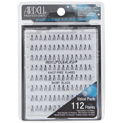 Ardell Pestañas postizas multipack Individuales sin nudos cortas negras, paquete de 1 Negro(Short Black)