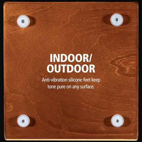 Miniatura 5 de Cajón para música, compacto, de madera de abedul con lazos internos marrón claro/natural