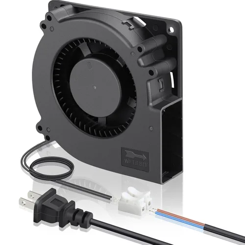 Miniatura 7 de GDSTIME Ventilador EC 2.953 in x 1.181 in, CA 110 V 115 V 120 V 220 V 240 V Ventilador centrífugo Ventilador Ventilador Doble Rodamiento de bolas