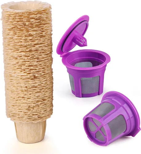 Miniatura 15 de Haetyly Paquete de 2 filtros de café reutilizables K Cups con cafetera Keurig 1.0 y 2.0, cápsulas de café reutilizables de acero inoxidable con asas