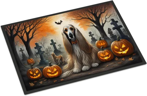 Miniatura 69 de Caroline's Treasures DAC2011MAT - Felpudo de Halloween espeluznante con diseño de Beagle, de 18 x 27 pulgadas, para interiores y exteriores