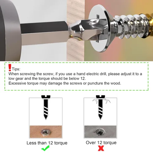 Miniatura 7 de #4 Kit surtido de tornillos de madera pequeños de cabeza plana, 420 piezas, tornillo corto Phillips, chapado en zinc amarillo, montaje de bisagra