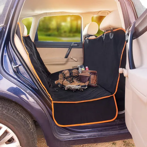 Miniatura 7 de Doggie World Funda de Asiento de Automóvil para Perros para Asiento Trasero para Automóviles XL, SUVs y Camiones - Protector de Automóvil Duradero