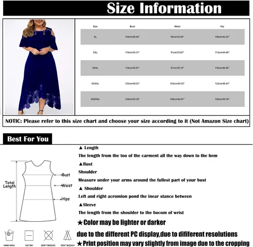 Miniatura 7 de MOBCTG Vestidos negros de talla grande, vestido de moda para mujer, con costuras de encaje con volantes, manga corta, sin tirantes, vestido