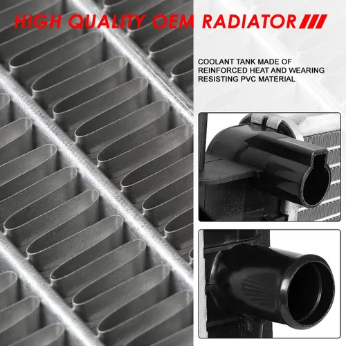 Miniatura 5 de Radiador Auto Dynasty Compatible con Mazda 3 2.0L/2.3L/2.5L AT/MT de 2010-2014, Radiador de enfriamiento de 1 fila estilo de fábrica DPI 13100