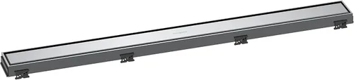 Miniatura 20 de hansgrohe RainDrain Match - Drenaje de ducha lineal para 23 5/8 pulgadas, con marco de altura ajustable en cromo, drenaje rectangular de acero