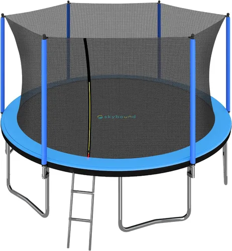 Miniatura 13 de SkyBound Trampoline with Safety Padded Poles - 10ft 12ft 14ft 15ft 16ft Large Outdoor Backyard ASTM Approved Trampolines for Kids & Adults - Heavy