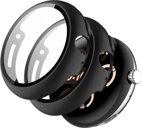Miniatura 9 de Miimall - Juego de 2 fundas con protector de pantalla para Google Pixel Watch 4 de 1.772 pulgadas, antiarañazos, sensible de alta definición
