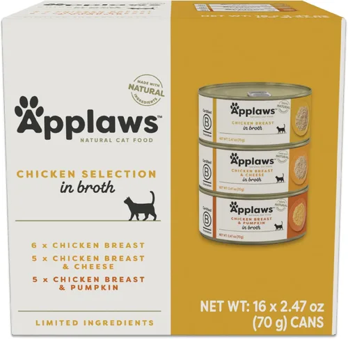 Miniatura 16 de Applaws - Comida húmeda enlatada natural para gatos, ingredientes limitados y naturales, alto contenido en proteínas sin aditivos artificiales