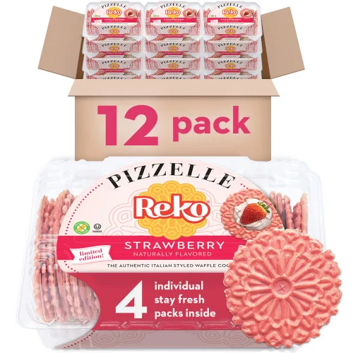 Miniatura 26 de Reko Pizzelle Galleta auténtica estilo italiano, arce, 7 onzas (paquete de 1)