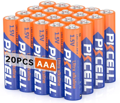 Miniatura 9 de PKCELL - Paquete de 8 baterías AAA, baterías Triple A, batería alcalina de alto rendimiento de 1.5V para linternas, teclados, relojes, juguetes