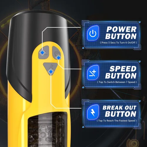 Miniatura 6 de Masturbador automático masculino, taza de masturbadores masculinos con 7 modos de empuje y rotación para estimulación del pene, juguete eléctrico