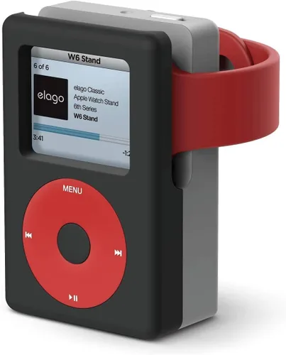 elago W6 - Soporte para Apple Watch compatible con iWatch Series 11/10/9/8/7/6/5/4/3/2/1/SE3/SE2/SE1 (1.732 pulgadas, 1.654 pulgadas, 1.614