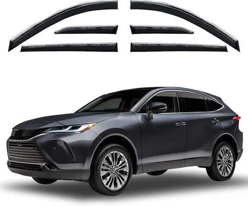 Miniatura 19 de Juego de 6 viseras de ventana para Toyota RAV4 2013 2014 2015 2016 2017 2018 Safe Rain Out-Channel Guard deflector