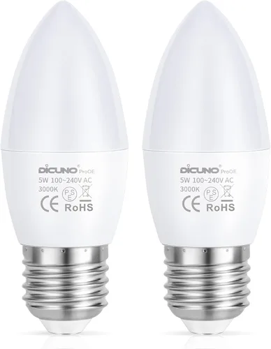 DiCUNO ProOE - Bombilla LED E26 con protección ocular, alto CRI 98, bombilla E26 de 5 W, blanco cálido 3000 K, reemplazo de luz decorativa