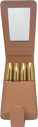 Miniatura 3 de Estuche de maquillaje para bolso Bolsa de cosméticos con ranuras para espejo y tarjetas - Se adapta a Lipsense Kylie y las marcas más populares