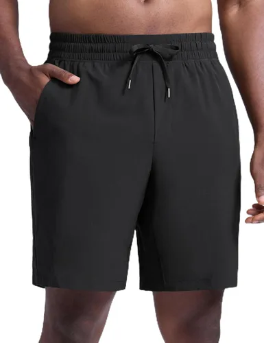 CRZ YOGA Pantalones cortos de entrenamiento sin forro para hombre, 9 pulgadas, secado rápido, para correr, deportes, atletismo, gimnasio, con