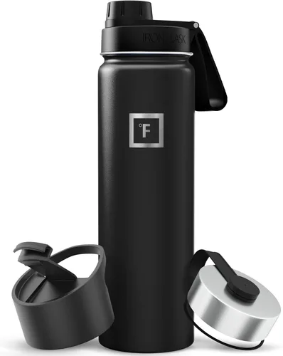 Miniatura 108 de IRON °FLASK Frasco de hidratación para acampar y senderismo con pajilla, botella de agua deportiva de acero inoxidable con aislamiento de boca