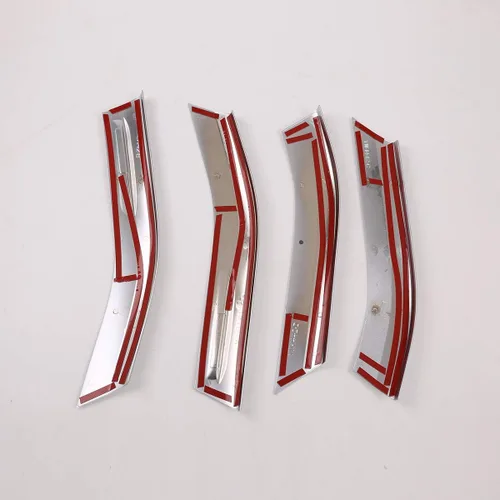 Miniatura 7 de YIWANG - Panel de decoración para puerta de coche (ABS cromado, 4 unidades) para Land Rover Range Rover Evoque 2019 2020, Sin llave de memoria