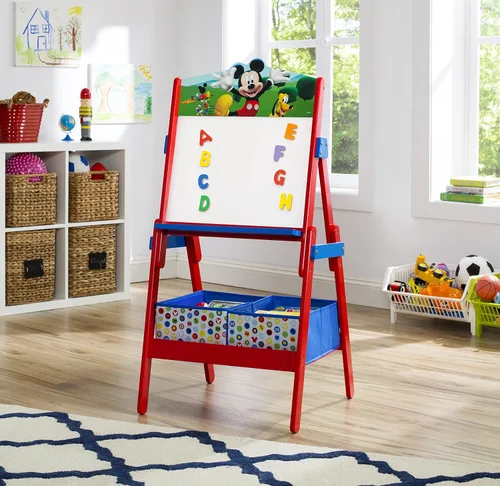 Miniatura 6 de Delta Children Caballete de actividades de Mickey Mouse, certificado Greenguard Gold