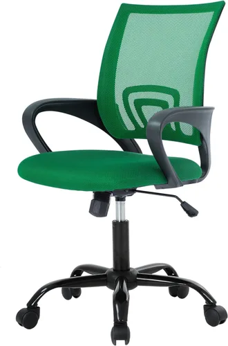Miniatura 8 de PayLessHere Silla de Oficina para Computadora Ergonómica Económica Silla de Escritorio Ajustable Cómoda de Respaldo Medio para Tareas con Ruedas