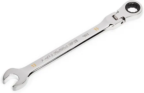 Miniatura 3 de GEARWRENCH Llave de trinquete combinada con cabezal flexible de 13 mm con arco oscilante de 4 grados y 12 puntos - 86713