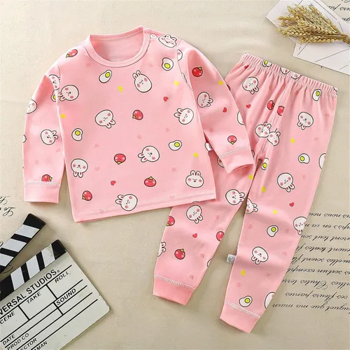 Miniatura 2 de TBUIALL Ropa de dormir para niños y niñas de manga larga con dibujos animados