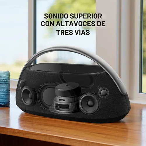 Miniatura 2 de Harman Kardon Go + Play 3: altavoz Bluetooth portátil con sonido superior y 8 horas de reproducción, carga USB, autoajuste automático, micrófonos
