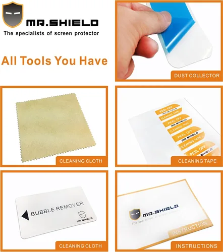 Miniatura 3 de Mr.Shield [Paquete de 3] Protector de pantalla para consola de juegos portátil Anbernic RG280M, protector de pantalla transparente de primera