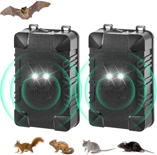 Repelente de roedores para motor de automóvil, repelente ultrasónico de ratones a batería, repelente de ratas para disuasorio de ratas debajo del