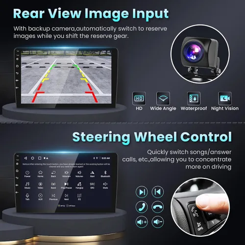 Miniatura 7 de Radio de coche para Toyota Corolla 2009-2013 estéreo de coche con Carplay inalámbrico Android Auto, pantalla táctil de 9 pulgadas 1080P DSP