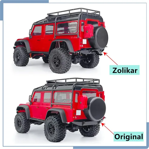 Miniatura 2 de Juego de parachoques trasero RC Protección del cuerpo para TRX4M actualizaciones Defender 1/18 Escala RC Crawler Accesorios de coche